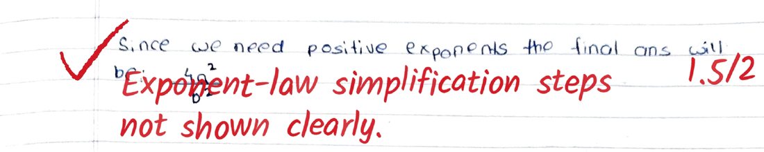 Q22 as checked by Evalezy: 1.5/2: “Steps not shown clearly”