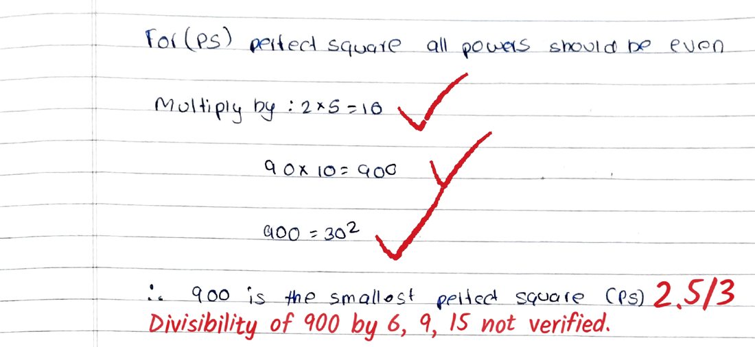 Q27 as checked by Evalezy: 2.5/3: “Divisibility of 900 by 6, 9, 15 not verified”