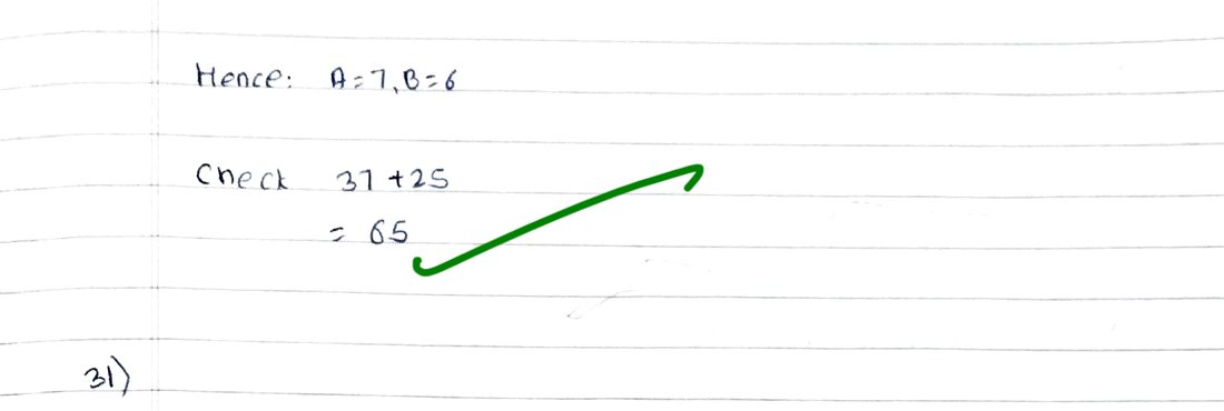Q30 as checked by the teacher: 3/3, check ticked